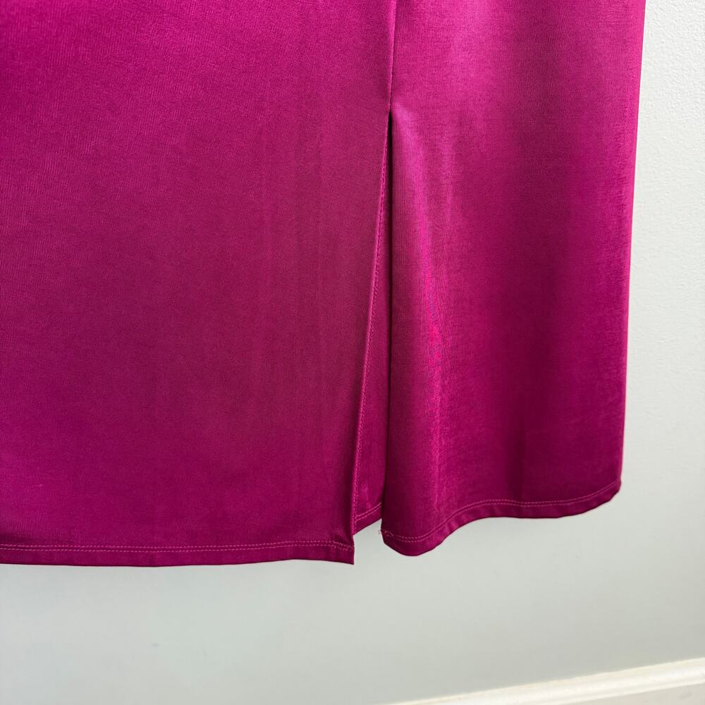Dress the Population Serafina Midi Dress in Dark Magenta Size Large - Picture 7 of 15
